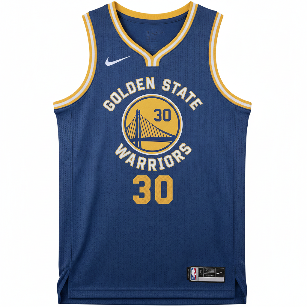 Warriors Basketball Jersey - Blue & Gold